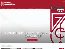 Tablet Screenshot of granadacf.es